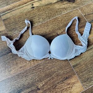 Victoria's Secret Women Bra 34A Blush Pink Dream Angels Push Up Pigeonnant